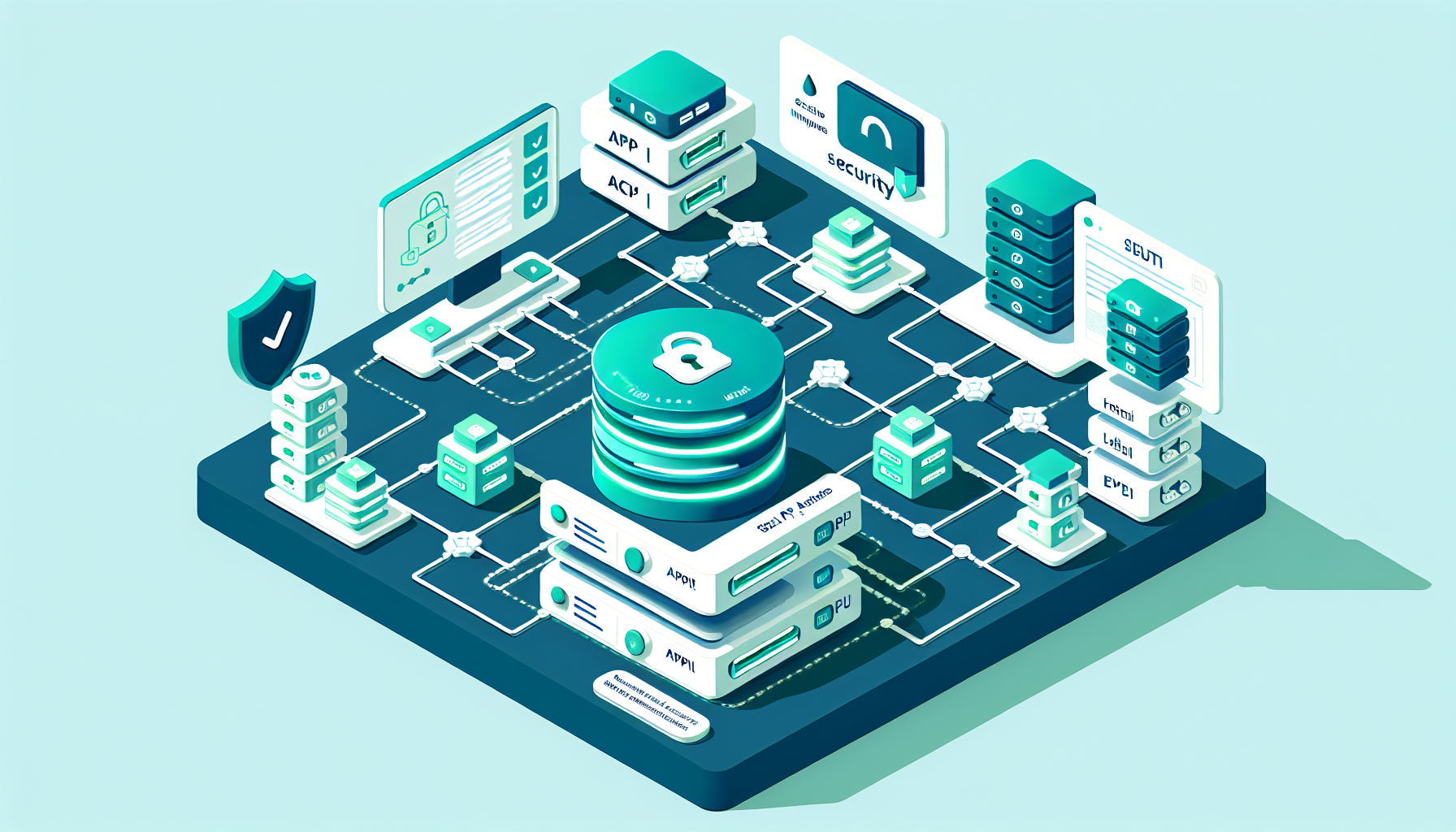 Secure API platform architecture with connected services